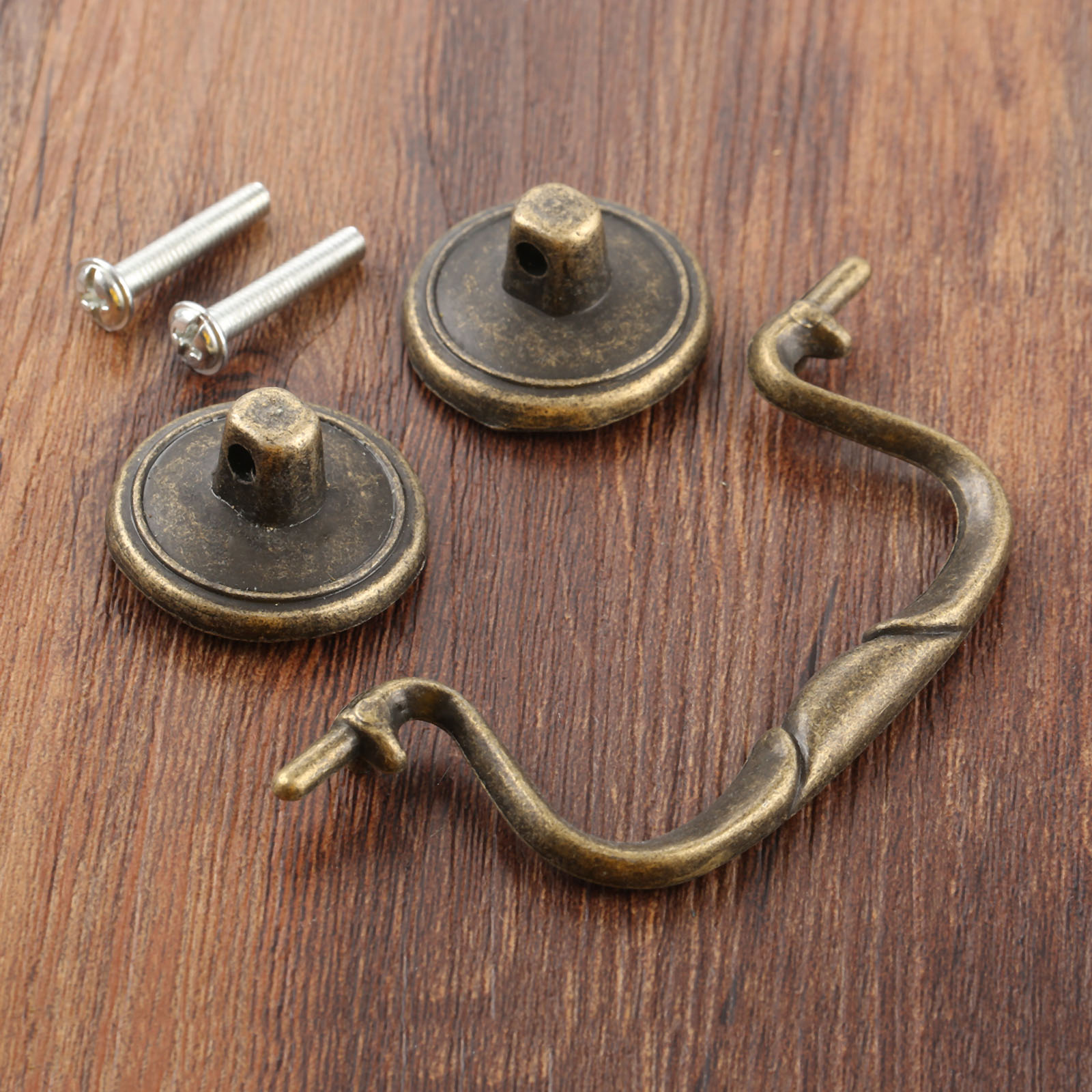 Furniture And Hardware Shop - 1pc ヴィンテージプラスチックプルハンドルネジ付き引き出し本棚キャビネットショップオフィスホームハードウェアアクセサリーに最適 114*34 ミリメートル
