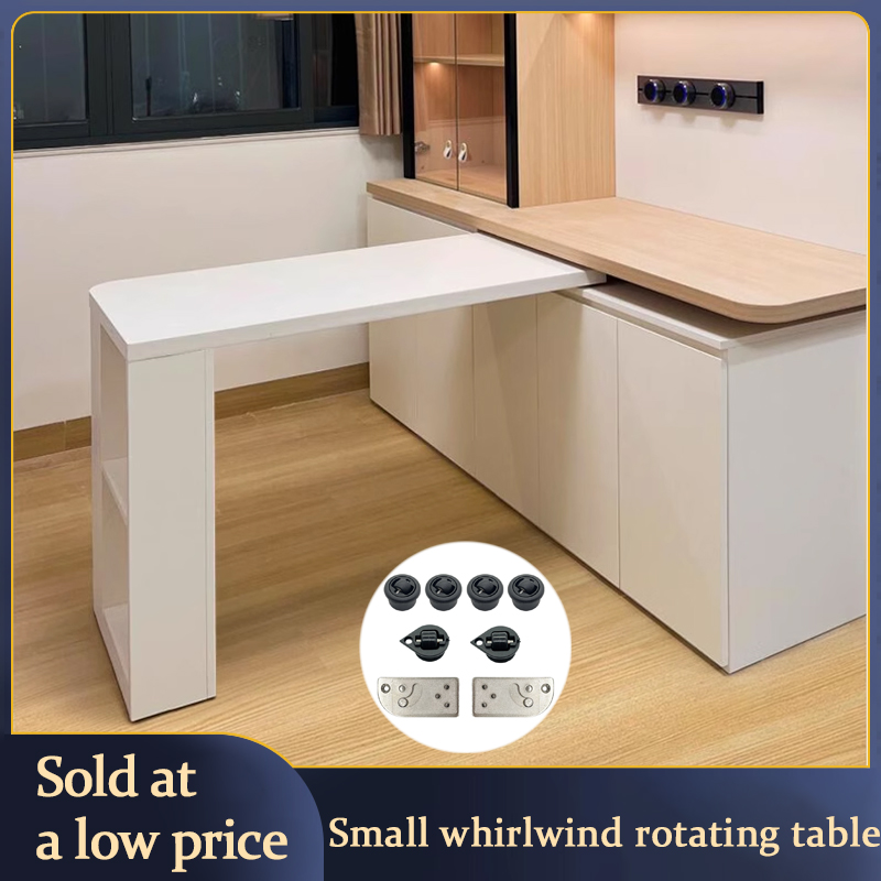 Furniture Hardware Parts - 小さな旋風回転デスクハードウェア折りたたみカウンタートップ 90 度多機能ダイニングテーブル家具接続部品