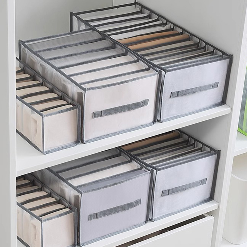 Drawer Organizer Peg - 下着収納ボックス 折りたたみ式 クローゼットオーガナイザー 引き出し仕切り オーガナイザーボックス ワードローブ
