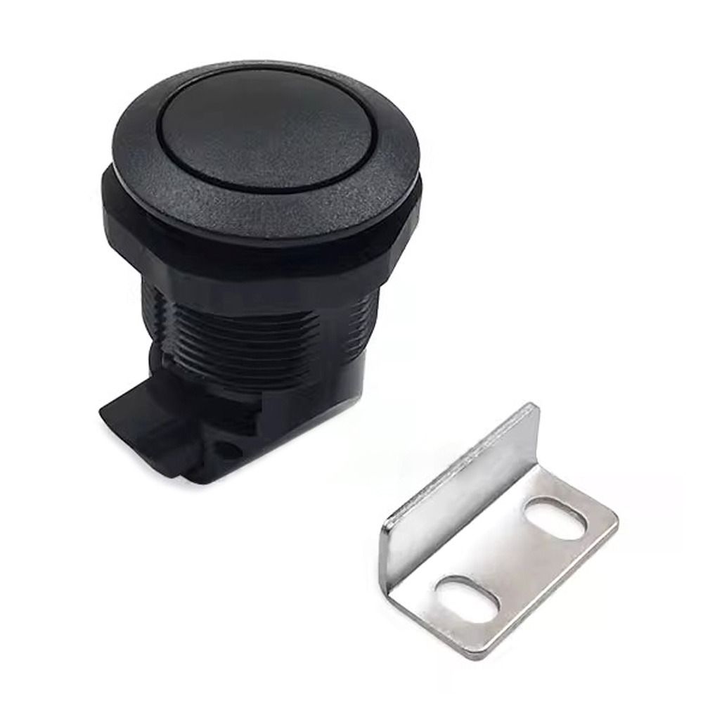 Furniture Hardware Kit - 耐久性のあるキャラバン食器棚 RV キャビネットプッシュボタンラッチドアノブプラスチック引き出しラッチホームロックキャッチ