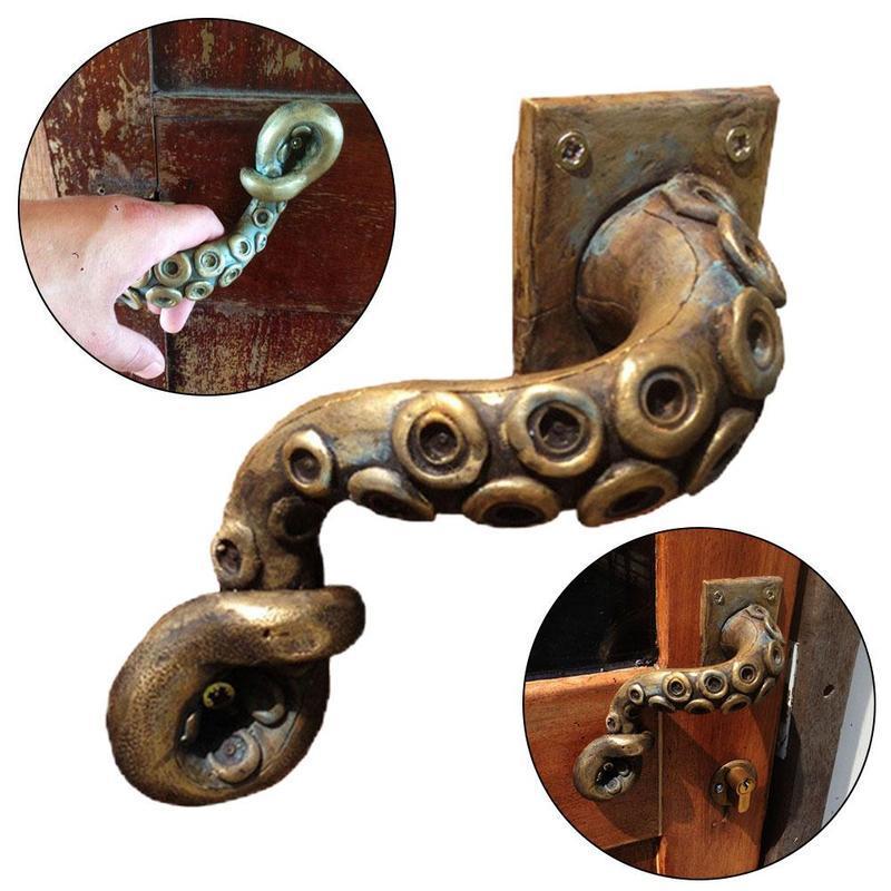Furniture Hardware Kit - ヴィンテージタコドアノブアニマルスタイル屋外フック家具引き出しバー取手ハンドルハードウェア古代キャビネットシェイクハンドハンドル