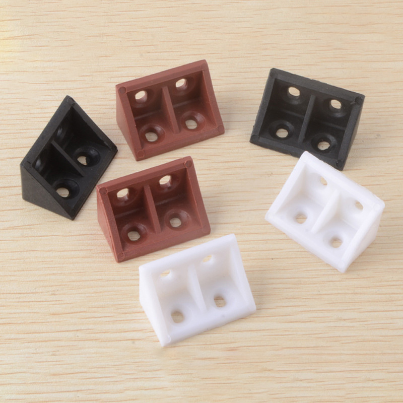 Shelf Bracket Pair - 家具,キャビネット,コーナーブラケット用の10個のプラスチック製コーナーブ