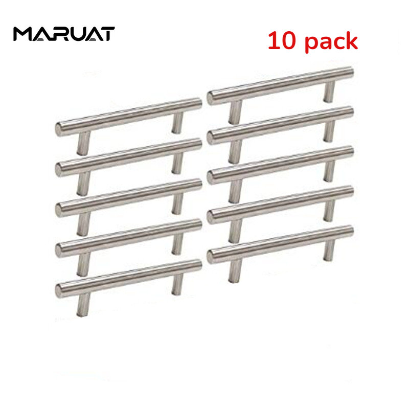 Furniture Hardware Drawer Pulls - キッチンとバスルームの家具用のステンレス製キャビネットハンドル,3インチの引き出し用の10個のハードウェアのパック