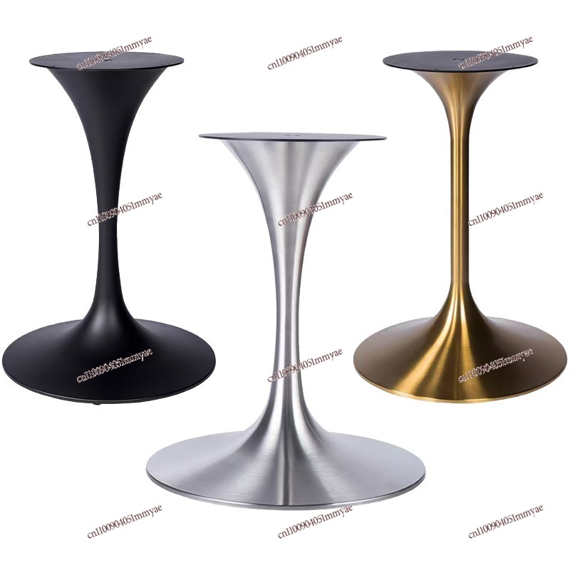 Furniture And Hardware Shop - 304ステンレス鋼製チューリップテーブル脚ベース、天然未処理家具金具、ミルクティーショップ、西洋レストラン、食事用