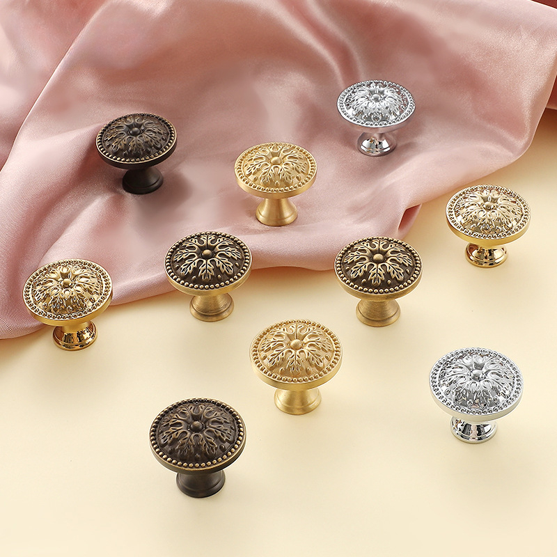 サテン真鍮キャビネットドアハンドルとノブ、アンティーク引き出 - Furniture Hardware Drawer Pulls のレビューと価格