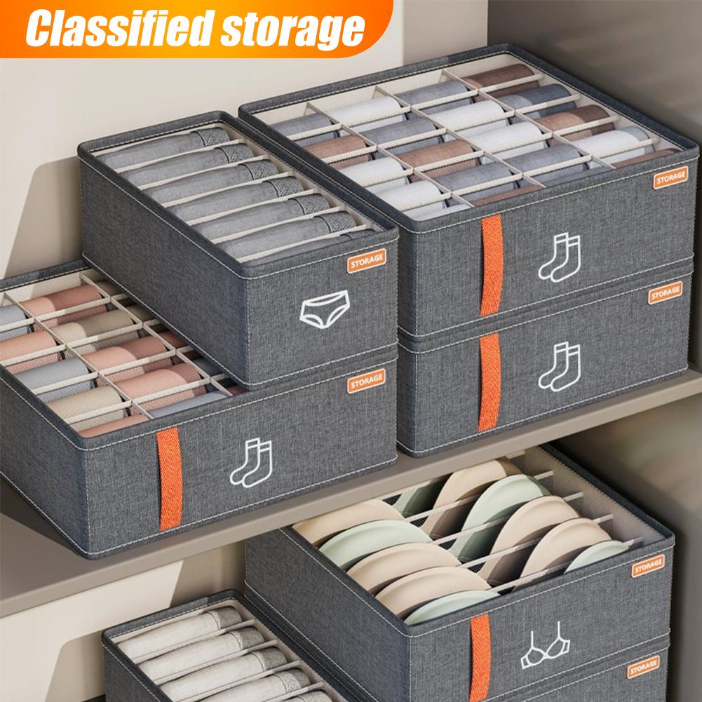 20グリッドソックス収納オーガナイザー、折りたたみ式布製収納 - Drawer Organizer Peg のレビューと価格