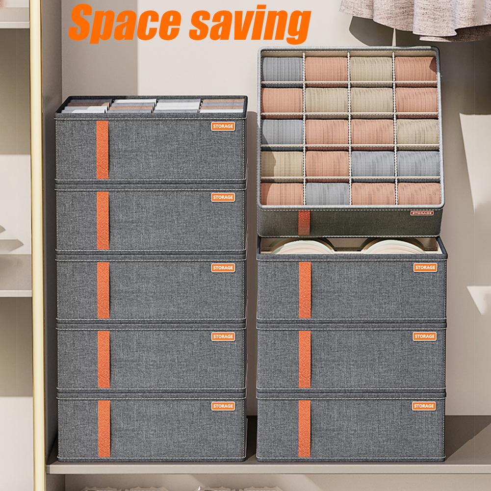 20グリッドソックス収納オーガナイザー、折りたたみ式布製収納 - Drawer Organizer Peg のレビューと価格