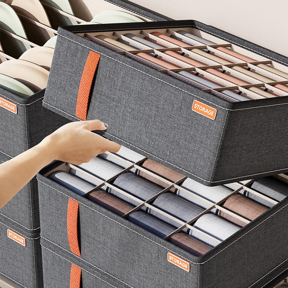 20グリッドソックス収納オーガナイザー、折りたたみ式布製収納 - Drawer Organizer Peg のレビューと価格