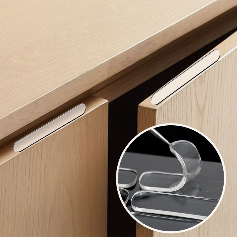 シリコン製キャビネットバンパーストリップ、粘着式衝突防止ドア - Furniture Hardware Parts のレビューと価格
