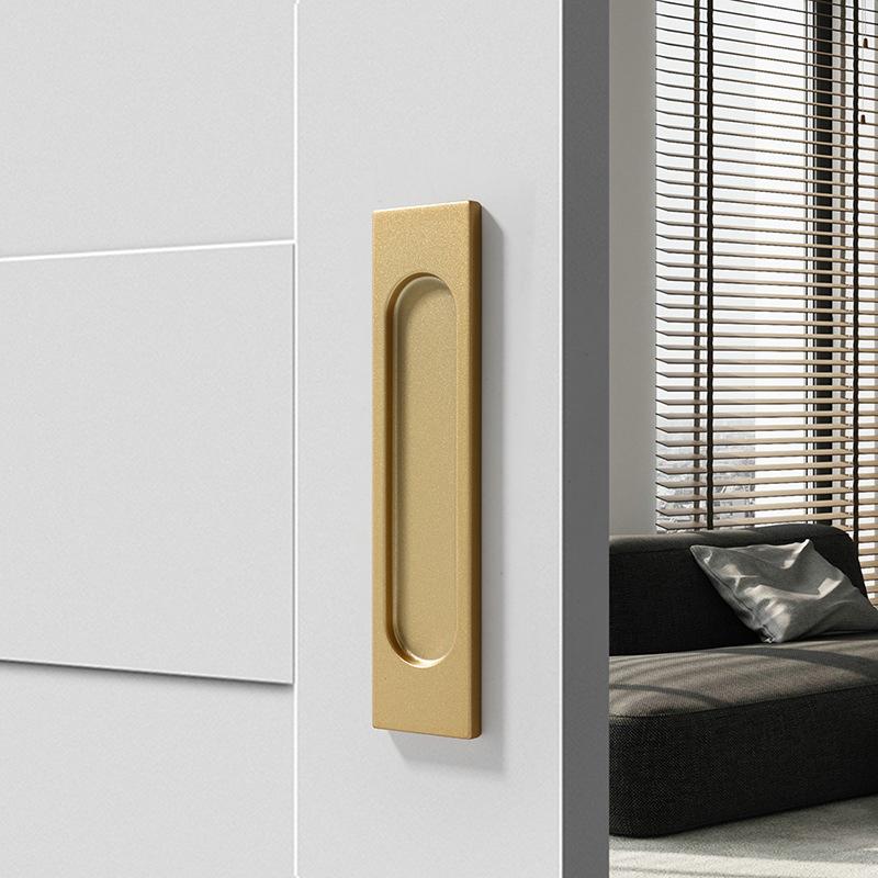 ** パンチフリースライドドアハンドルアルミニウム合金粘着式 - Furniture Hardware Kit のレビューと価格