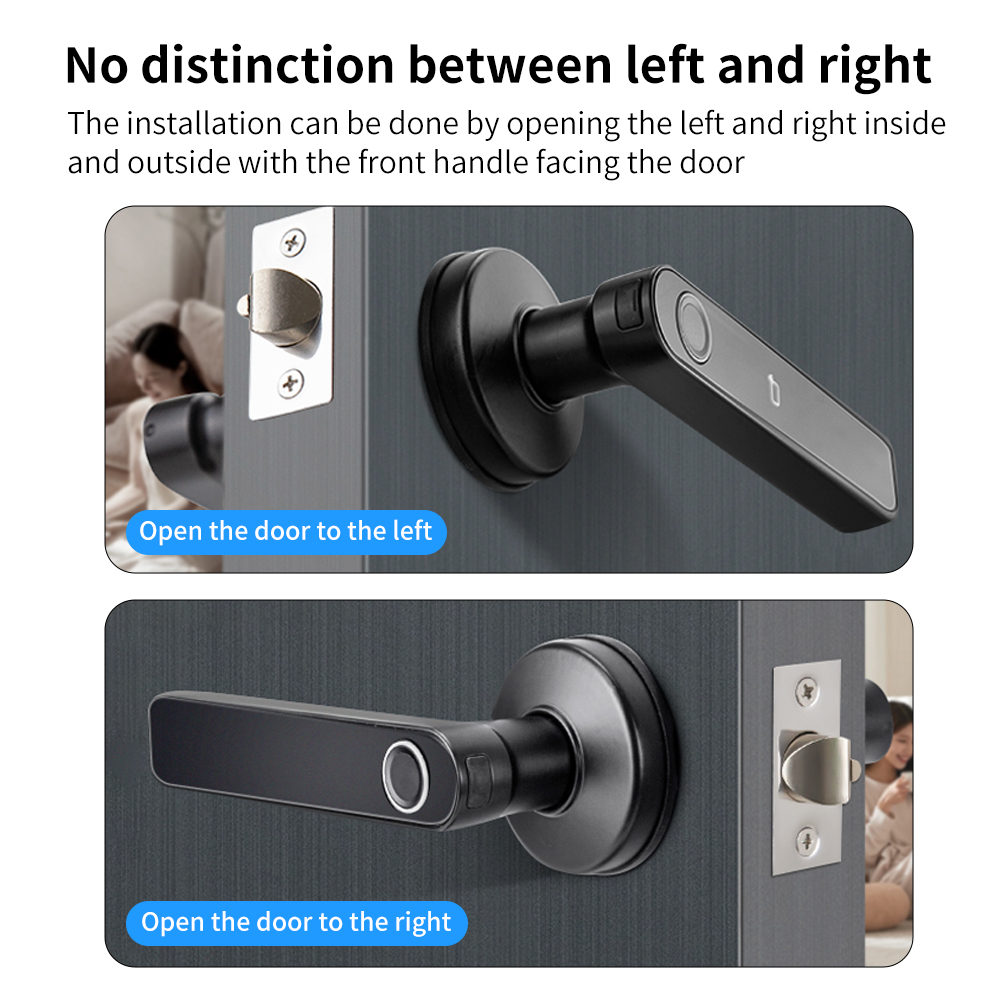 Tuya SmartLifeアプリ BLEスマート指紋ロック - Door Handle Bar のレビューと価格