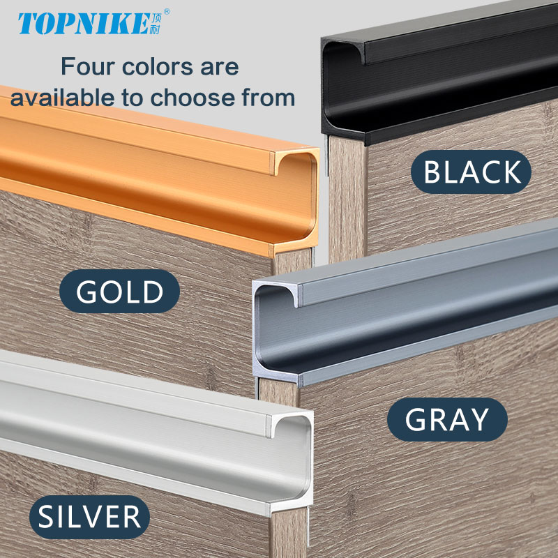 フィンガープル G字型溝なし隠しアルミニウムプロファイルエッ - Furniture Hardware Drawer Pulls のレビューと価格