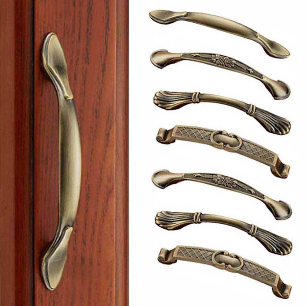 ヴィンテージブロンズワードローブドレッサーキャビネットプルハ - Furniture Hardware Drawer Pulls のレビューと価格