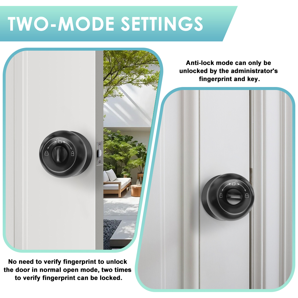 Tuya 電子ドアロック スマート外部ドアロック 指紋キー  - Door Handle Bar のレビューと価格