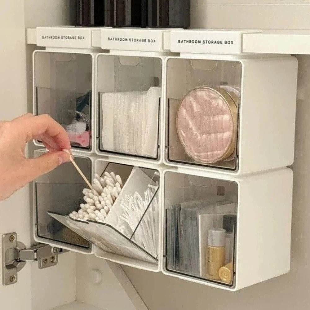 吊り下げ式/フック式引き出し式収納ボックス プラスチック製透 - Drawer Organizer Peg のレビューと価格