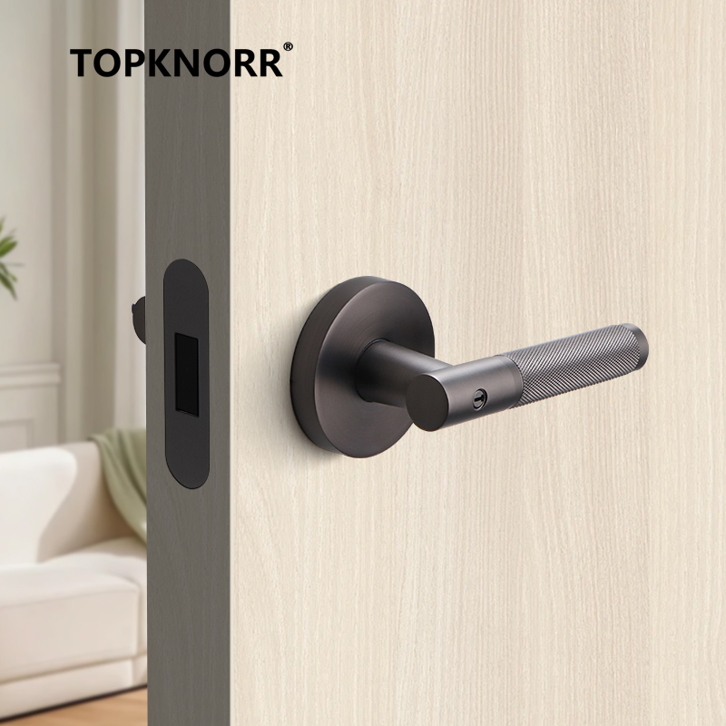 磁気式三連ハンドロック（鍵付き）家庭用室内静音シングルタング - Door Handle Bar のレビューと価格