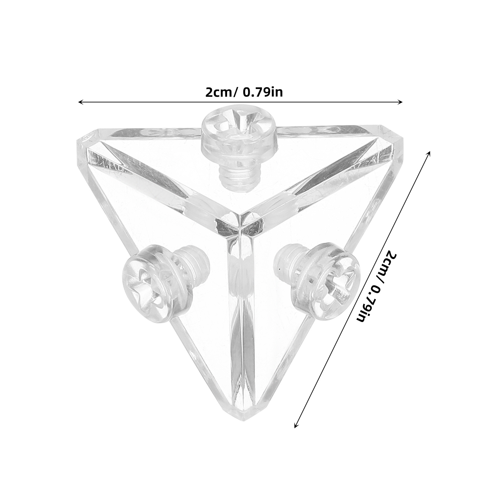 10個の透明アクリルアングルブラケット、ボックスシェルフの安 - Shelf Bracket Pair のレビューと価格