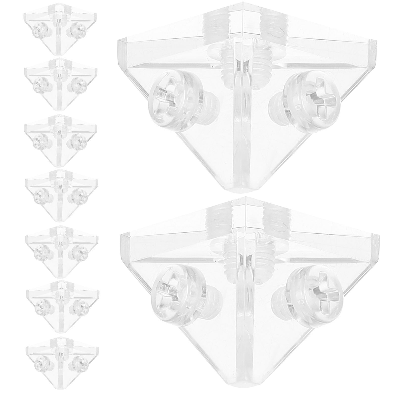 10個の透明アクリルアングルブラケット、ボックスシェルフの安 - Shelf Bracket Pair のレビューと価格
