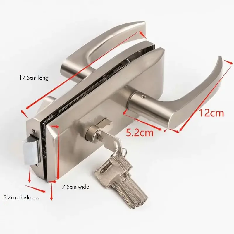 高強度亜鉛合金製ドアハンドル,ドアドアオープナー用5キーロッ - Door Handle Bar のレビューと価格