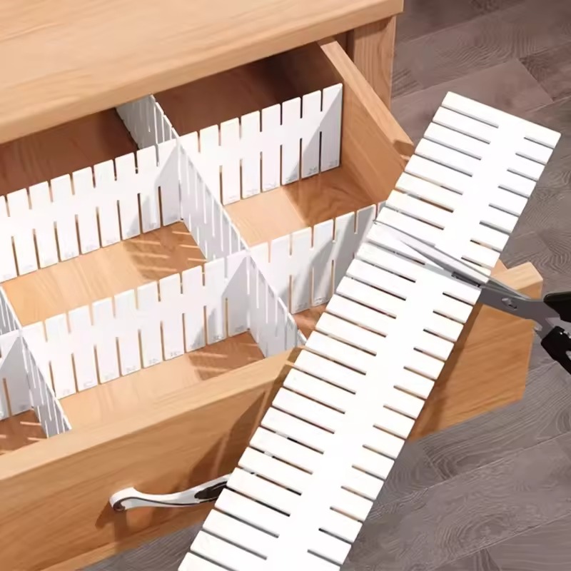 4/8/12 個調節可能な引き出しディバイダー DIY 収納 - Drawer Organizer Peg のレビューと価格