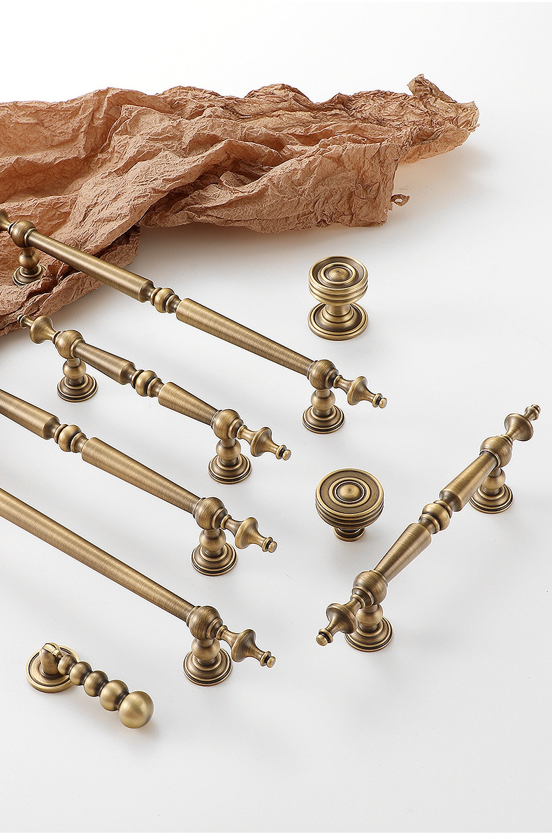ソリッドブラスキャビネットドロッププル家具ハードウェアキッチ - Furniture Hardware Drop Pulls のレビューと価格