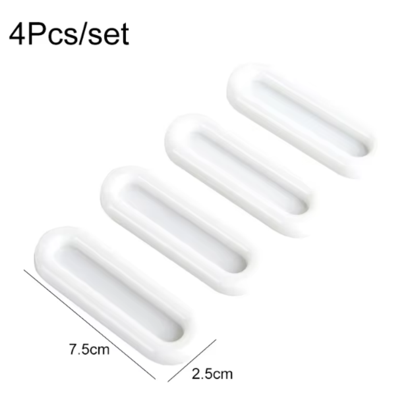 4 個の自己粘着ドアノブ楕円形ドアハンドル室内ドア用ガラス窓 - Furniture Hardware Kit のレビューと価格