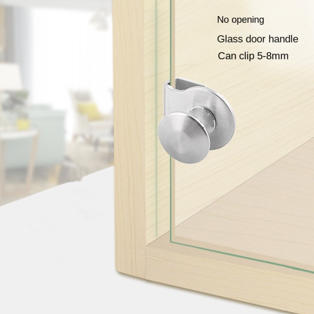 2 個の新しい金属ガラスドアハンドルノブハードウェアドアクリ - Furniture Hardware Replacement のレビューと価格