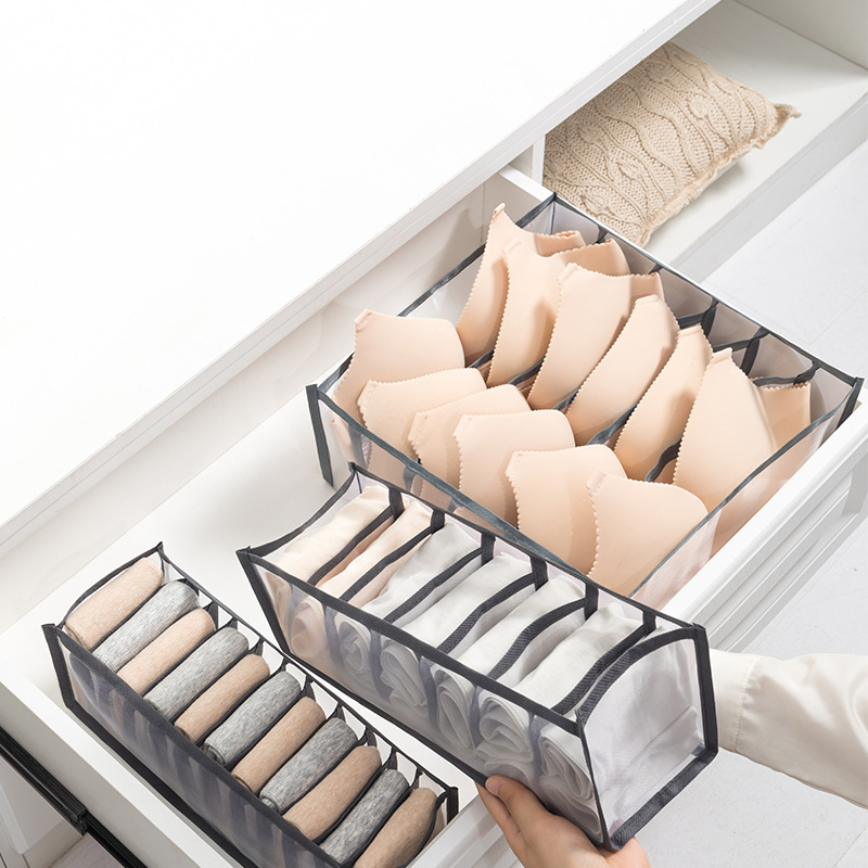1個下着引き出しオーガナイザー収納ボックス折りたたみ式クロー - Drawer Organizer Peg のレビューと価格