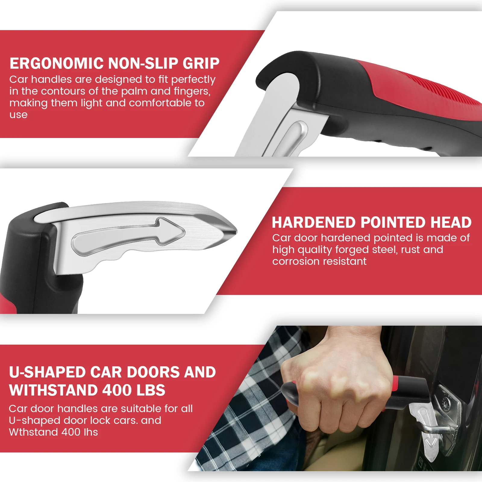 1～2個入り 車のドアアシストハンドル 2in1多機能車両サ - Door Handle Bar のレビューと価格