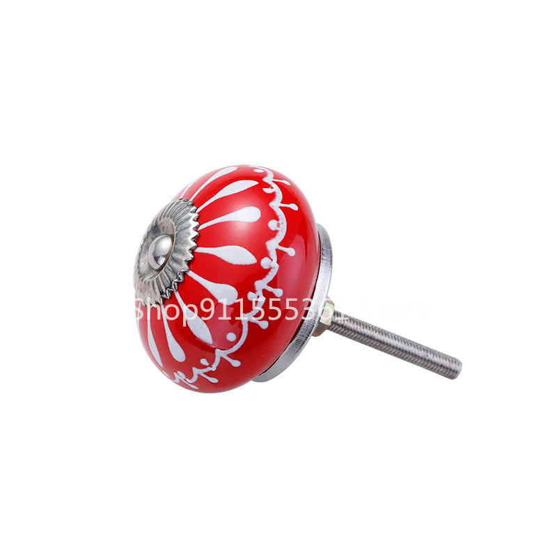 セラミックノブ/ドレッサーノブ白青キャビネット取手ノブ/ユニ - Unique Furniture Hardware Pulls のレビューと価格