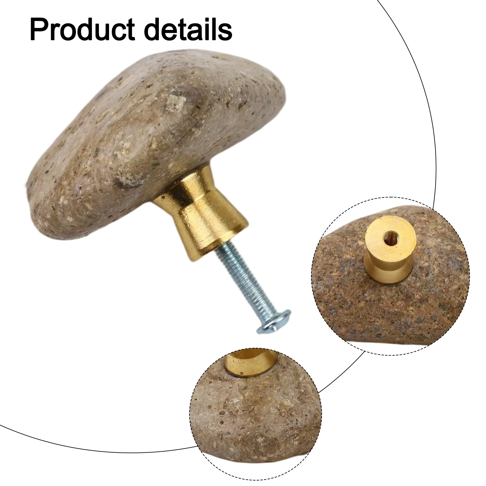 2 個ユニークなクリエイティブ天然石ドアハンドルキャビネット - Unique Furniture Hardware Pulls のレビューと価格