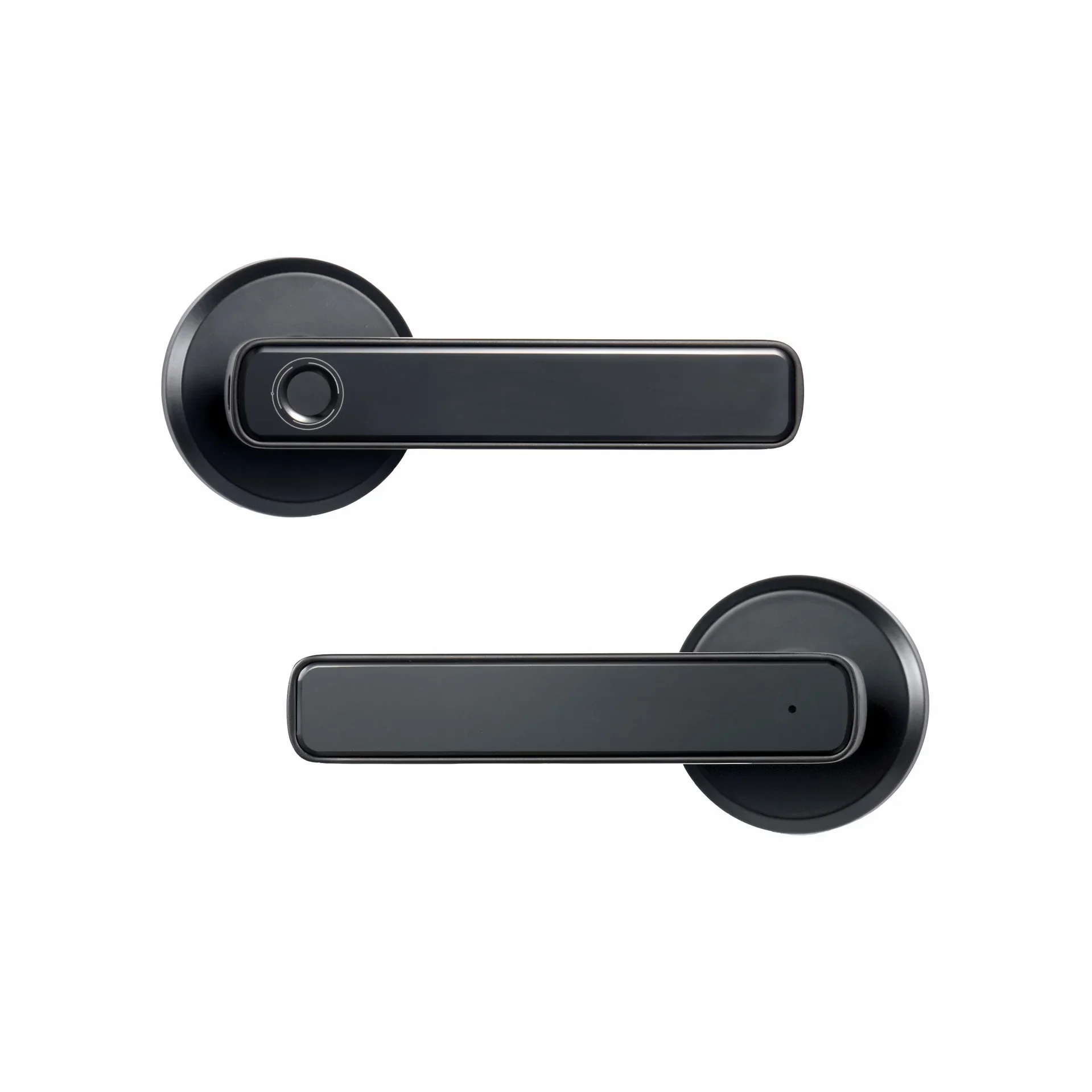 新しいTuya屋内指紋ロック、木製ドアパスワード3バーボール - Door Handle Bar のレビューと価格