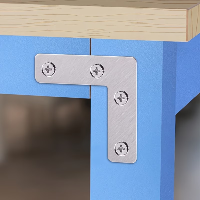10個入りL字型フラットアングルコーナーブレースチェアキャビ - Shelf Bracket Pair のレビューと価格