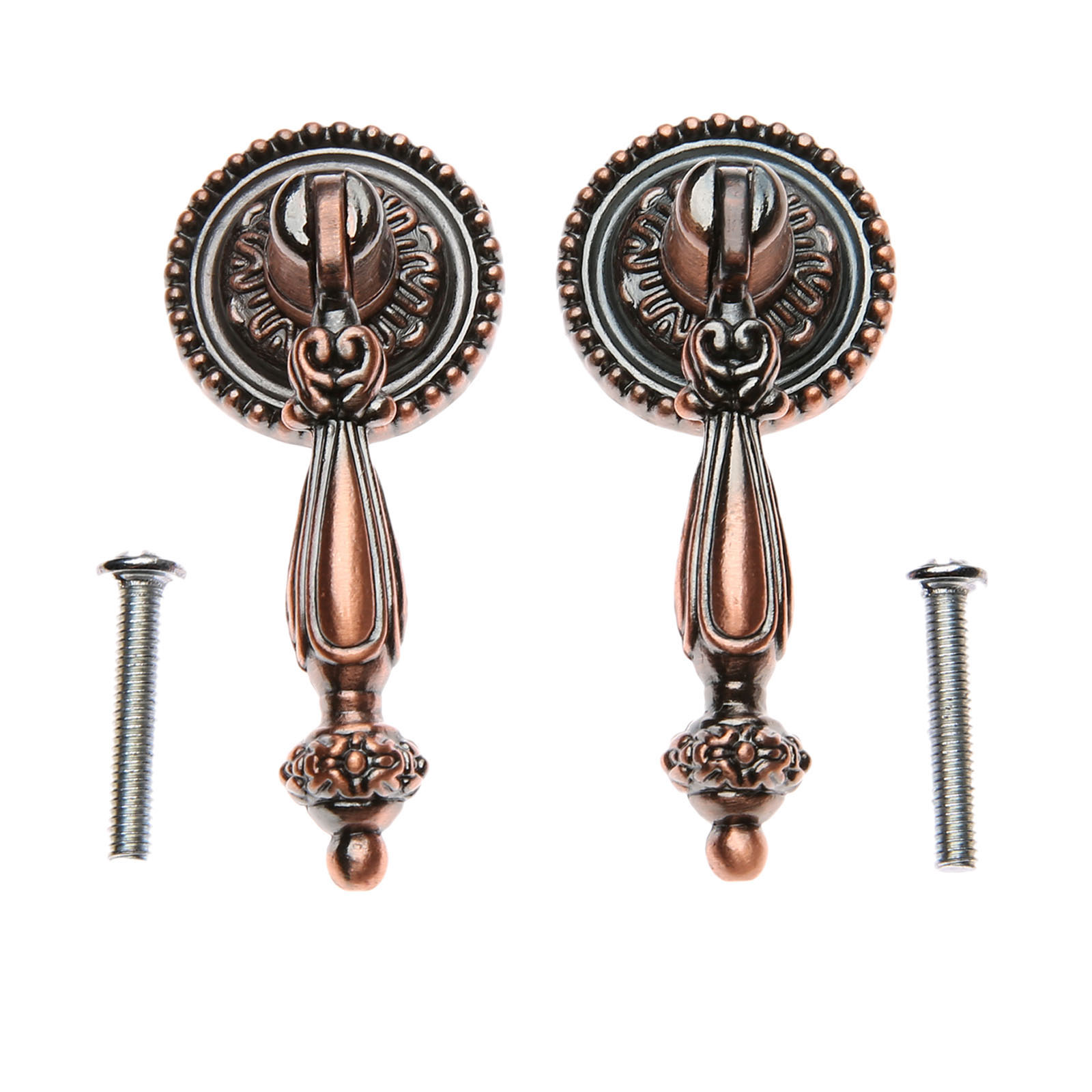 2 個アンティーク引き出しプルヨーロピアンスタイル吊り下げデ - Furniture Hardware Drop Pulls のレビューと価格