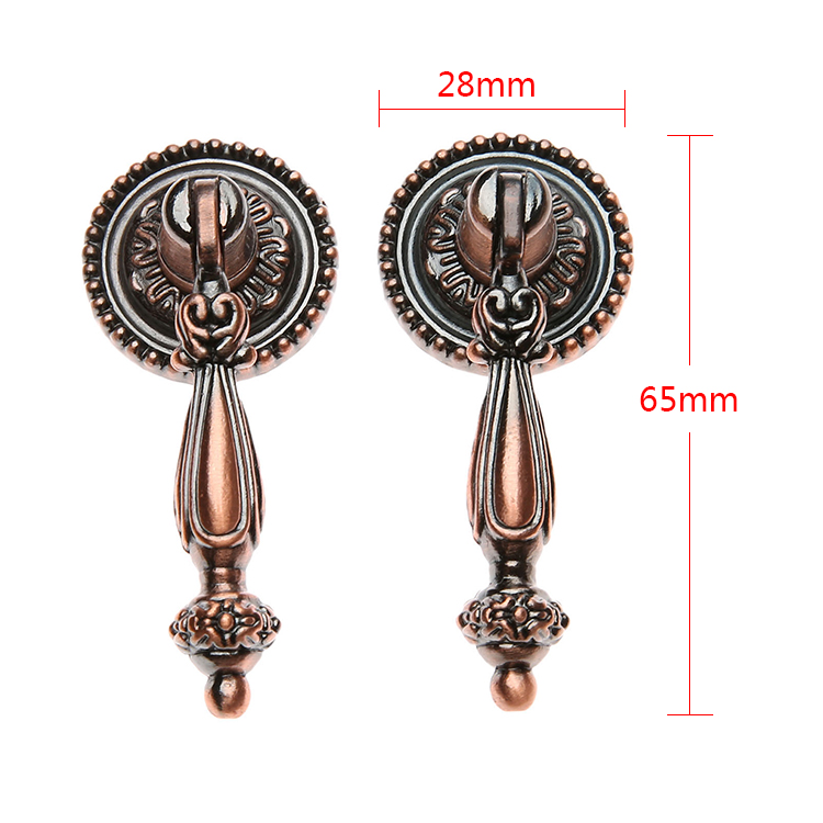 2 個アンティーク引き出しプルヨーロピアンスタイル吊り下げデ - Furniture Hardware Drop Pulls のレビューと価格