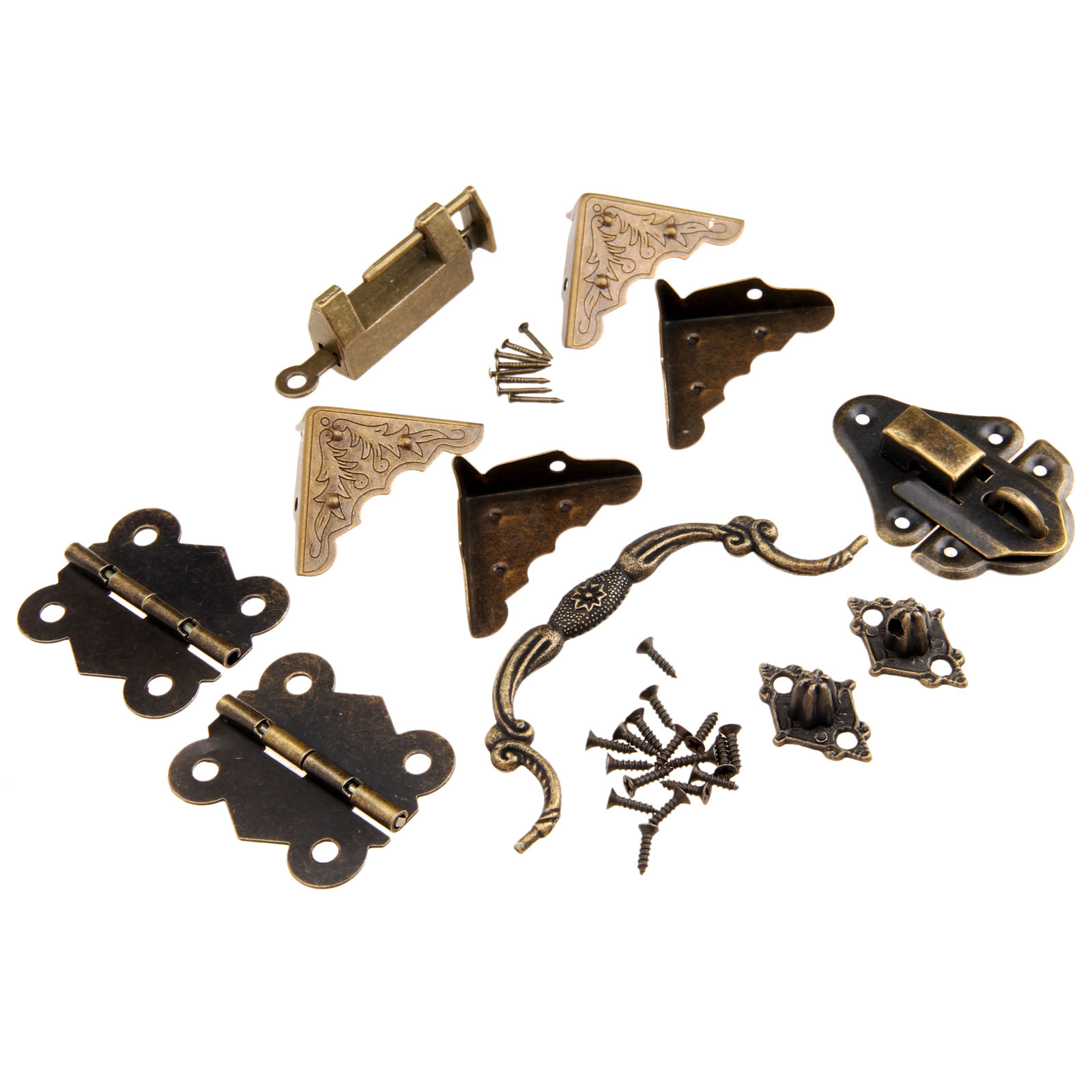 9ピース/セット家具継手中国真鍮ハードウェアアンティーク木製 - Furniture Hardware Parts のレビューと価格
