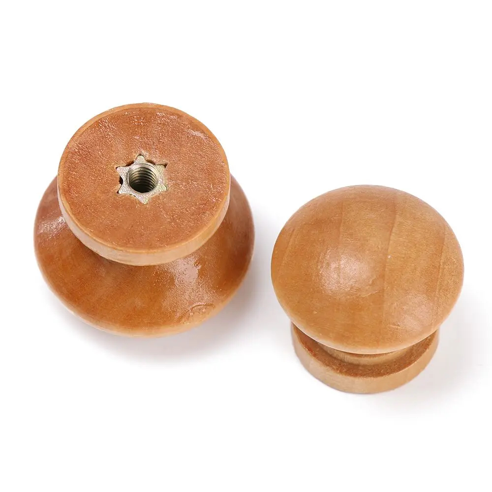 10 個の丸型木製引き出しノブ天然木製キャビネットドレッサー - Furniture Hardware Drawer Pulls のレビューと価格