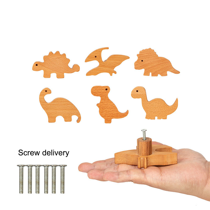 キャビネットドアハンドル子供部屋クリエイティブかわいい恐竜ユ - Furniture Hardware Kit のレビューと価格