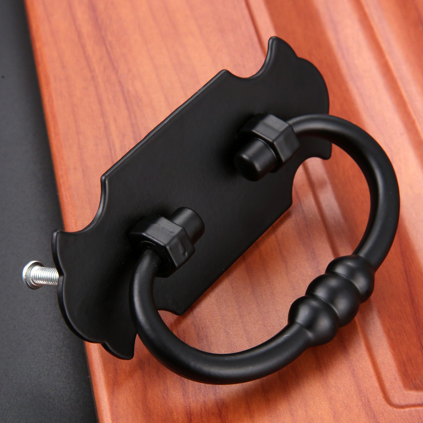 黒の亜鉛合金プル,1ピース,88x56mm,引き出しまたはド - Furniture Hardware Drawer Pulls のレビューと価格