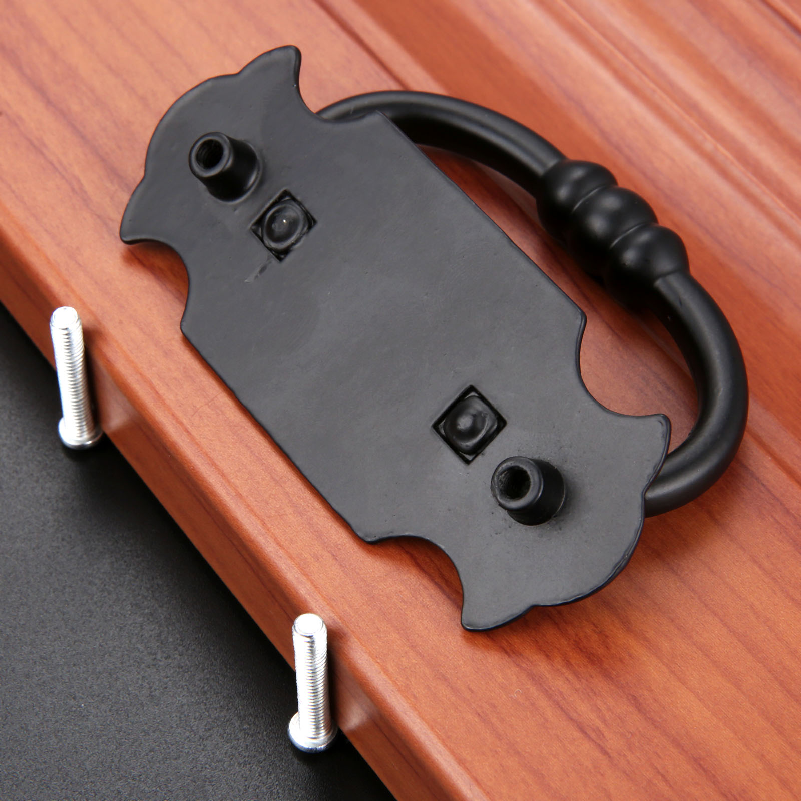 黒の亜鉛合金プル,1ピース,88x56mm,引き出しまたはド - Furniture Hardware Drawer Pulls のレビューと価格